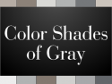 Color Shades of Gray