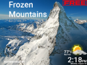 Frozen Mountains screensaver on Roku
