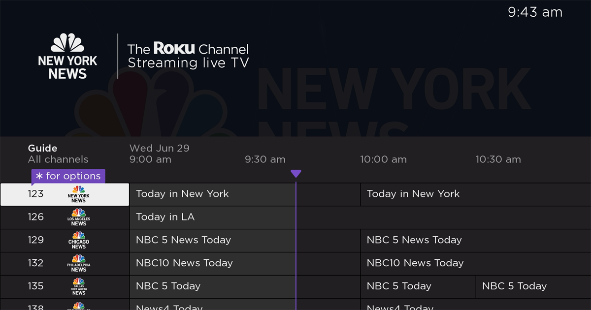 The Roku Channel adds eight NBC local news channels