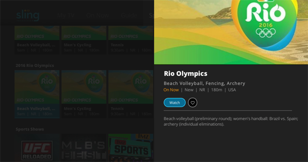 2016 Summer Olympics on Roku